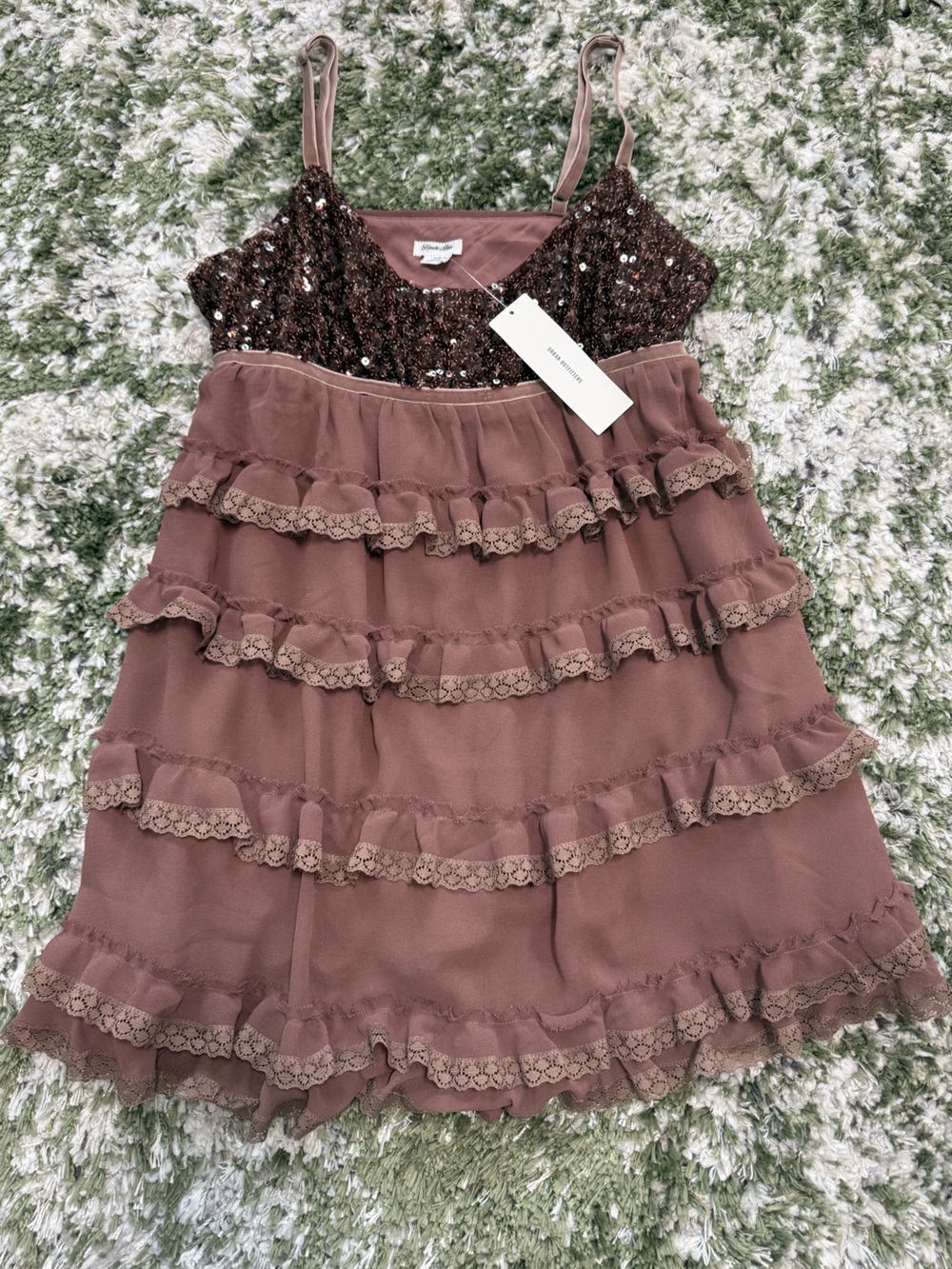 Urban outfitters mini dress with shorts, Women’s in light brown